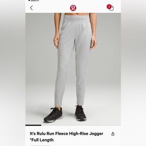 It's Rulu Run Fleece High-Rise Jogger
*Full Length